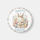 Schattigee waterverf Bunny Easter Magneet (Voorkant)