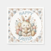 Schattigee waterverf Bunny Easter Servet (Voorkant)