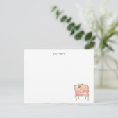 Schattigee Waterverf Chihuahua hondenflat Dank U K Bedankkaart (Staand voorkant)