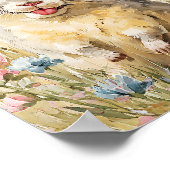 Schattigee Waterverf Chinchilla Print – Funny Chin (Hoek)