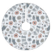 Schattigee Waterverf Christmas Stocking Doodles Kerstboom Rok (Voorkant)