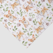 Schattigee Waterverf Corgi Dogs - Huisdieren Tissuepapier (Detail)