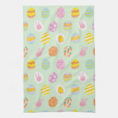 Schattigee Waterverf Easter Painted Egg Pattern Gr Theedoek (Verticaal)