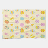 Schattigee Waterverf Easter Painted Egg Pattern Ye Theedoek (Horizontaal)
