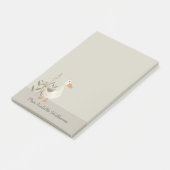 Schattigee Waterverf Gans Post-it® Notes (Schuin)
