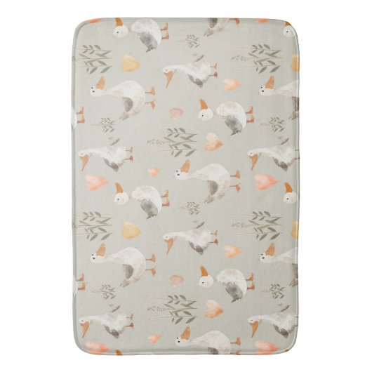 Schattigee Waterverf ganzen badmat (Voorkant Verticaal)