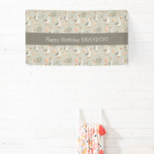 Schattigee Waterverf Ganzen Verjaardagsbanner Spandoek (Insitu)