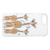 Schattigee waterverf Giraffes Case-Mate iPhone Case (Achterkant (Horizontaal))