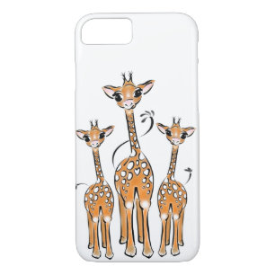 Schattigee waterverf Giraffes iPhone 8/7 Hoesje