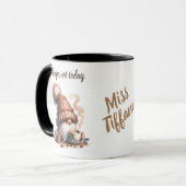 Schattigee Waterverf Gnome Coffee Mok (Voorkant links)