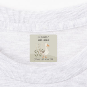 Schattigee Waterverf Goose Kinder Labels