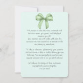 Schattigee waterverf groene boog uitnodiging (Achterkant)