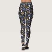 Schattigee Waterverf Halloween Pattern Leggings (Achterkant)