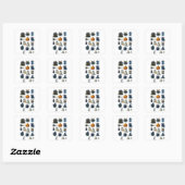 Schattigee Waterverf Halloween Sticker Sheet (Vel)
