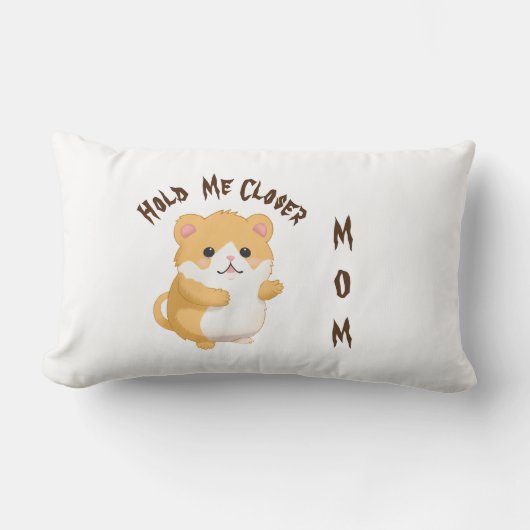 Schattigee Waterverf Hamster Hold me Closer Custom Kussen (Voorkant)