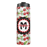 Schattigee Waterverf Kersenpatroon gepersonaliseer