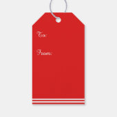 Schattigee Waterverf Kerst Beer Labels Cadeaulabel (Achterkant)