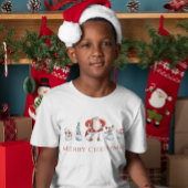 Schattigee waterverf Kerstman & Snowmen Kerstmis T-shirt