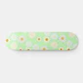 Schattigee waterverf kleurrijke Daisy Pattern Gree Skateboard (Horizontaal)