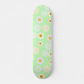 Schattigee waterverf kleurrijke Daisy Pattern Gree Skateboard (Voorkant)