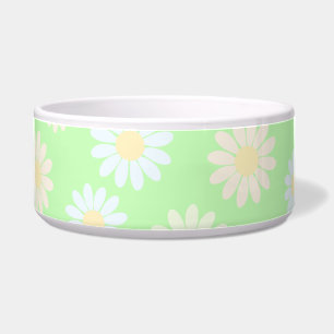 Schattigee waterverf kleurrijke Daisy Pattern Gree Voerbakje