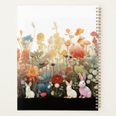 Schattigee Waterverf Konijnen en Wildflower Planne Planner (Achterkant)