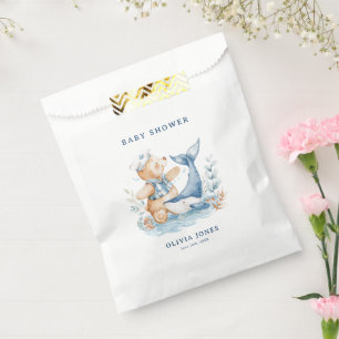 Schattigee Waterverf nautische jongen Baby shower Bedankzakje
