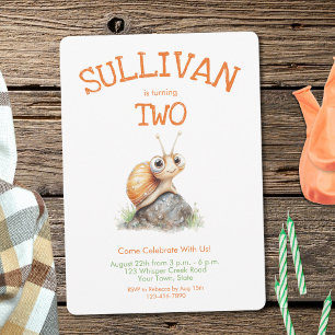 Schattigee Waterverf Oranje slak Elke Leeftijd Jon Kaart