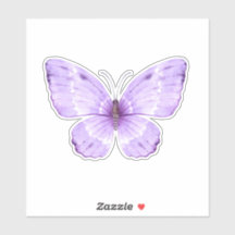 Schattigee waterverf paarse vlinder