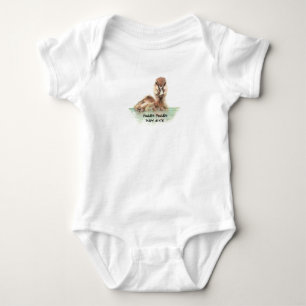 Schattigee Waterverf Paddle Paddle Quote Baby Duck Romper