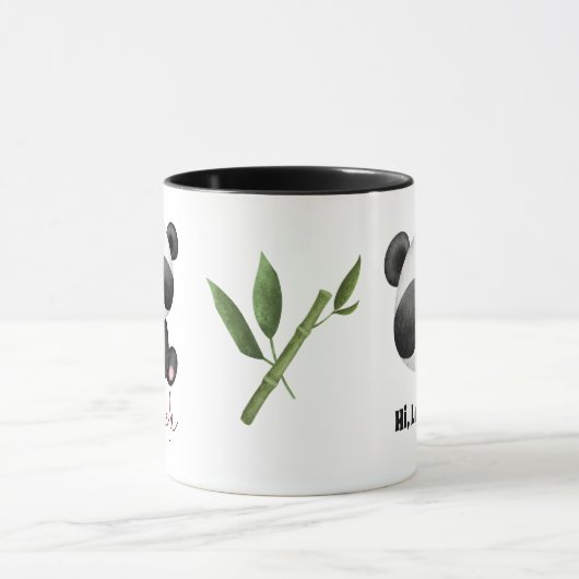 Schattigee Waterverf Panda Mok (Midden)