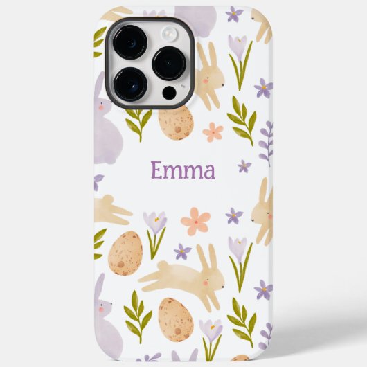 Schattigee Waterverf Pasen Case-Mate iPhone Case (Achterkant)