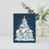 Schattigee Waterverf Polar Beren Briefkaart (Staand voorkant)