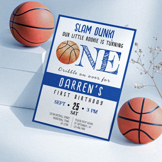 Schattigee Waterverf Rookie Basketball Boy 1st Ver Kaart