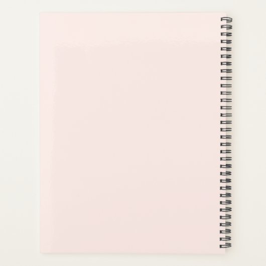 Schattigee Waterverf Strawberry Bow Coquette Monog Planner (Achterkant)