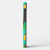 Schattigee Waterverf Tropische Ananas Hibiscus Art Case-Mate iPhone Case (Achterkant / Links)