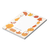 Schattigee Waterverf Vallende bladeren Herfst gepe Notitieblok (Gedraaid)