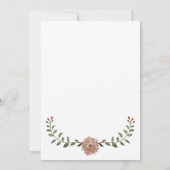 Schattigee Waterverf wasbeerzwangerschap Aankondiging (Achterkant)