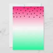 Schattigee Waterverf Watermeloen Zomerfeest Kaart (Achterkant)