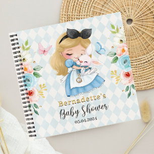 Schattigee Waterverf Wonderland Baby shower Gasten Notitieboek
