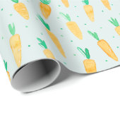 Schattigee Waterverf Wortelmunt Cadeaupapier (Rol Hoek)