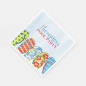 Schattigee Waterverf Zomer Teenslippers Custom Servet (Hoek)