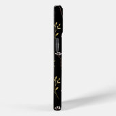 Schattigee Waterverf Zomer Wildbloemen Monogrammed Case-Mate iPhone Case (Achterkant / Rechts)