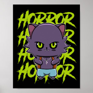 Schattigee weerwolf wolf wolf en anime horror lyca poster