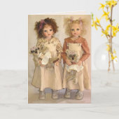 Schattigee wenskaart kaart (Gele Bloem)