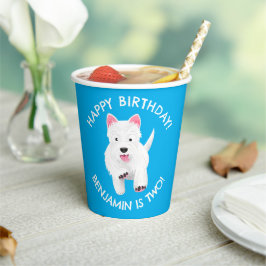 Schattigee West Highland terrier gepersonaliseerde Papieren Bekers