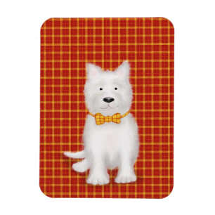 Schattigee West Highland terrier koelkastmagneet Magneet