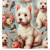  Schattigee West Highland White Terrier Douchegordijn (Voorkant)