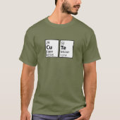Schattigee Wetenschap Geek College Nerd T-shirt (Voorkant)