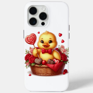 Schattigee/Whimisical Valentijnsdag eend iPhone 15 Pro Max Hoesje